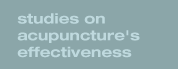 Studies on Acupuncture's Effectiveness for Various Ailments